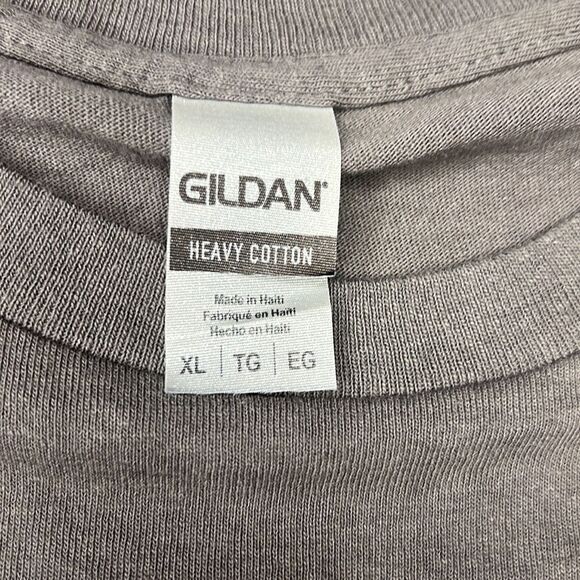 Grey short Sleeve Graphic Tee “ease” Size XL - Picture 5 of 5